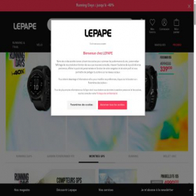 Скриншот главной страницы сайта lepape.com