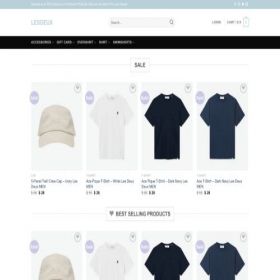 Скриншот главной страницы сайта lesdeux.shop
