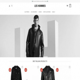 Скриншот главной страницы сайта leshommeshop.com