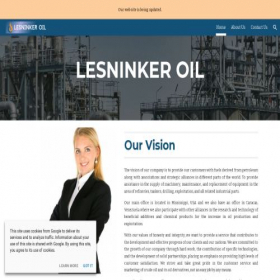 Скриншот главной страницы сайта lesninkeroil.com