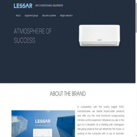 Скриншот главной страницы сайта lessar.com