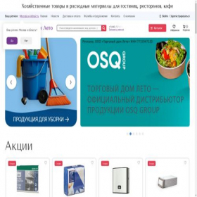 Скриншот главной страницы сайта leto-rf.ru
