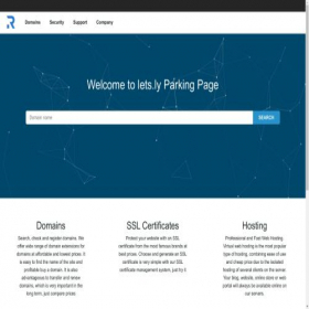 Скриншот главной страницы сайта lets.ly