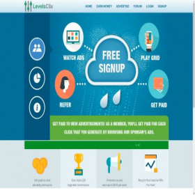 Скриншот главной страницы сайта levelsclix.com