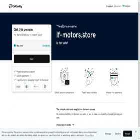 Скриншот главной страницы сайта lf-motors.store