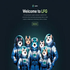 Скриншот главной страницы сайта lfg.jup.ag