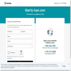 Скриншот главной страницы сайта liberty-loan.com