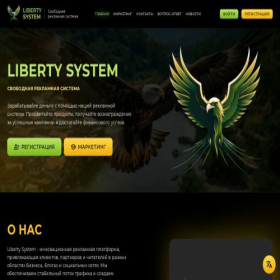 Скриншот главной страницы сайта liberty-system.com