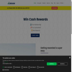Скриншот главной страницы сайта libgain.com