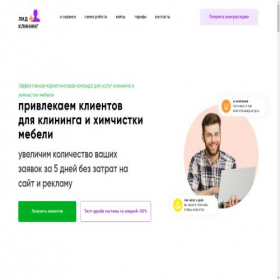 Скриншот главной страницы сайта lid-cleaning.ru