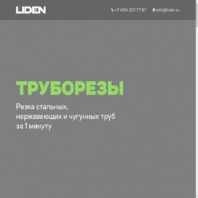 Скриншот главной страницы сайта liden.ru