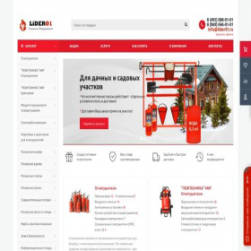 Скриншот главной страницы сайта lider01.ru