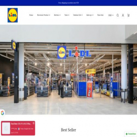 Скриншот главной страницы сайта lidlcentre.com