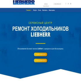 Скриншот главной страницы сайта liebherr-master.ru