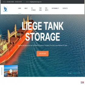 Скриншот главной страницы сайта liegetankstorage.com