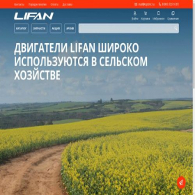 Скриншот главной страницы сайта lifan-engines.ru