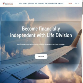 Скриншот главной страницы сайта life-division.com