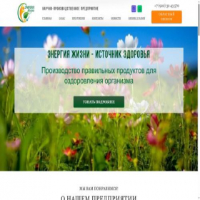 Скриншот главной страницы сайта lifenergy.ru