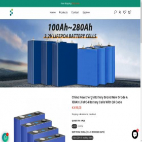 Скриншот главной страницы сайта lifepo4store.com