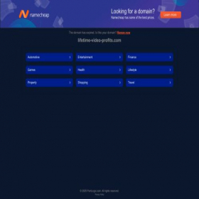 Скриншот главной страницы сайта lifetime-video-profits.com