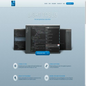 Скриншот главной страницы сайта lighttable.com