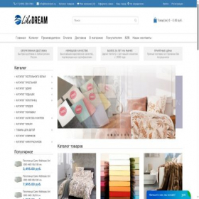 Скриншот главной страницы сайта likedream.ru