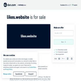 Скриншот главной страницы сайта likes.website