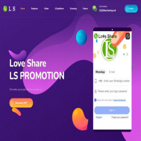 Скриншот главной страницы сайта likesharing.net