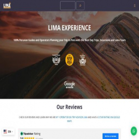 Скриншот главной страницы сайта limaexperience.com
