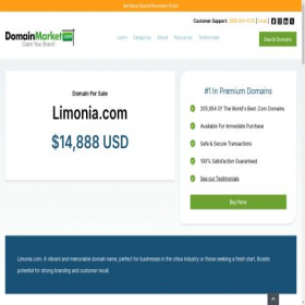 Скриншот главной страницы сайта limonia.com