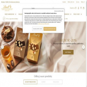 Скриншот главной страницы сайта lindt.pl