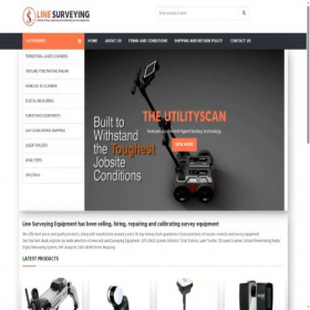 Скриншот главной страницы сайта line-surveying.com