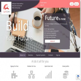 Скриншот главной страницы сайта line.rayno.net
