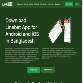 Скриншот главной страницы сайта linebet.download