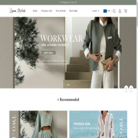 Скриншот главной страницы сайта linenstylish.com