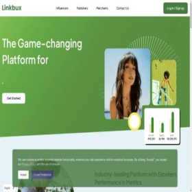 Скриншот главной страницы сайта linkbux.com