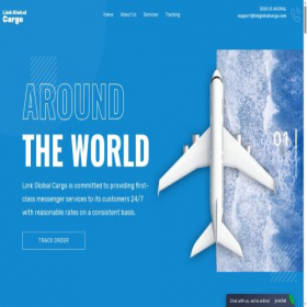 Скриншот главной страницы сайта linkglobalcargo.com