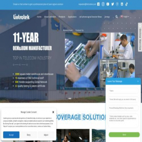 Скриншот главной страницы сайта lintratek.com