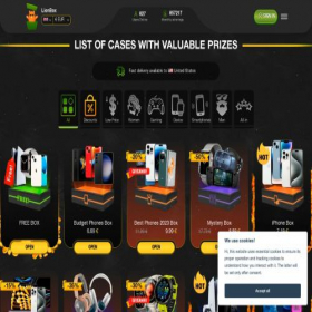 Скриншот главной страницы сайта lionbox.org