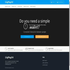 Скриншот главной страницы сайта liqpay24.net
