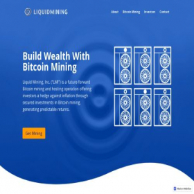 Скриншот главной страницы сайта liquidmining.net
