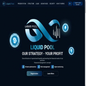 Скриншот главной страницы сайта liquidpool.pro