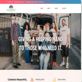 Скриншот главной страницы сайта lisarobfoundation.org