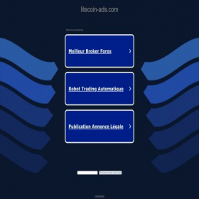 Скриншот главной страницы сайта litecoin-ads.com
