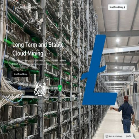 Скриншот главной страницы сайта litecoin.unlifreecrypto.com