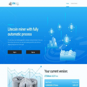 Скриншот главной страницы сайта litecoinmine.online