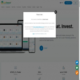 Скриншот главной страницы сайта litefinance.org