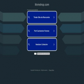 Скриншот главной страницы сайта litvinshop.com