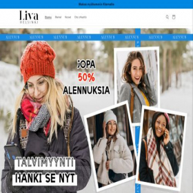 Скриншот главной страницы сайта liva-helsinki.fi