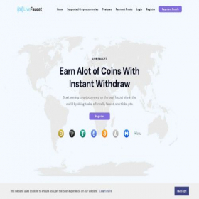 Скриншот главной страницы сайта livefaucet.com
